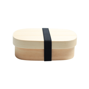 boîte bento en bois blanc