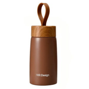Thermos Café Bois Marron élégant
