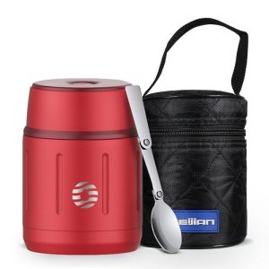 Lunchbox isotherme rouge élégante